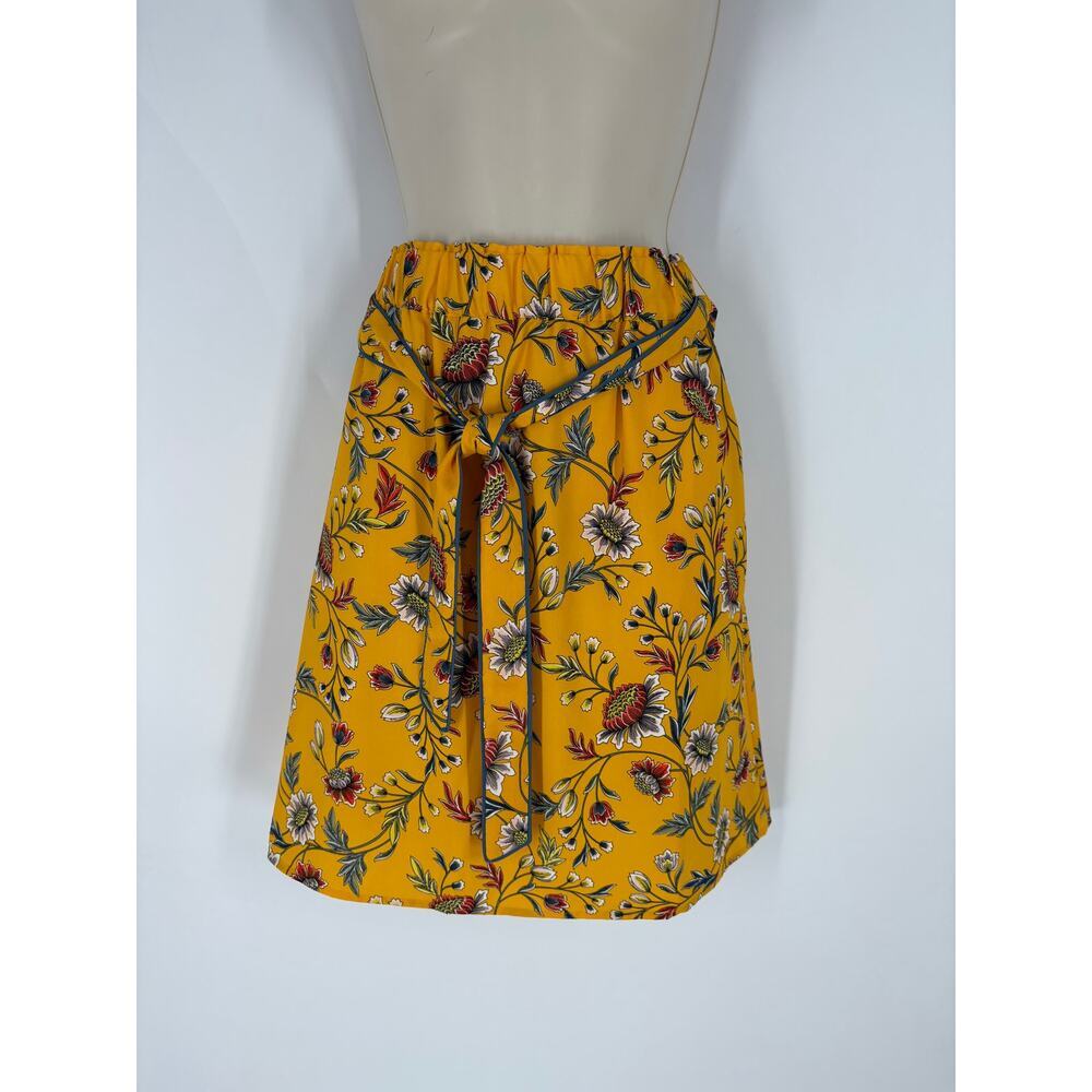 Loft Yellow Floral Skirt (B49#15)